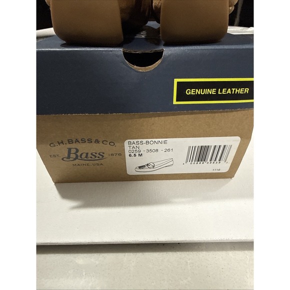 G.H. Bass Bonnie Tassel Loafer Flats Womens Tan Suede Size 6.5 New in Box - Picture 7 of 10